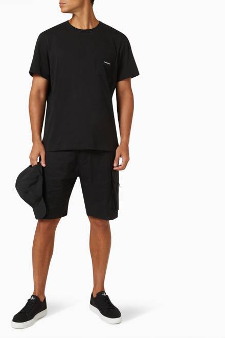hover state of Mesh Pocket T-shirt in Cotton  