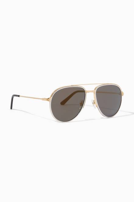 hover state of Pilot Sunglasses in Metal   