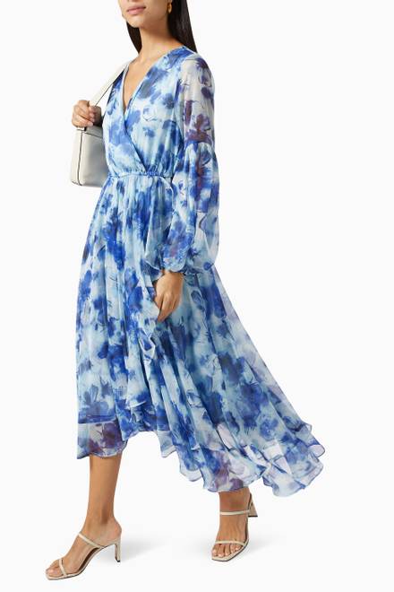hover state of Ocean Wrap Dress  