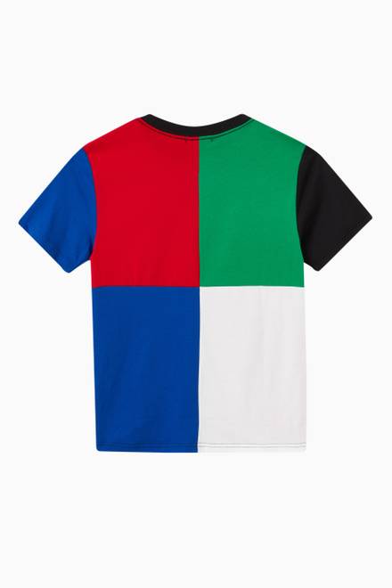hover state of Colour Block T-shirt in Jersey 