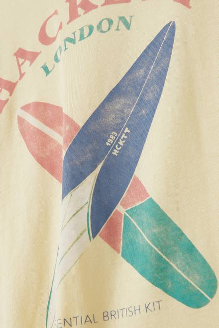 hover state of Surfboard Print T-Shirt in Jersey 