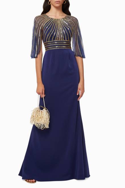 hover state of Bead Embellished Gown  