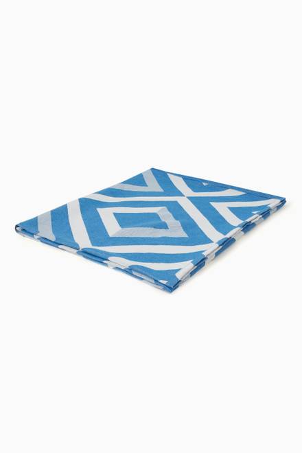 hover state of Beach Towel in Angra Print Jacquard