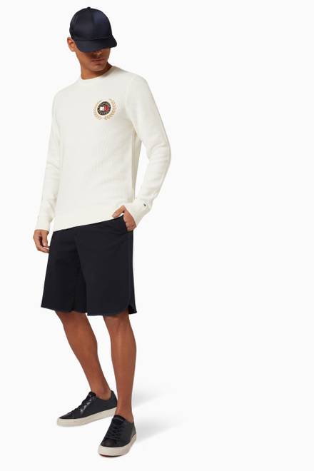 hover state of Murray Wide Fit Shorts in Twill