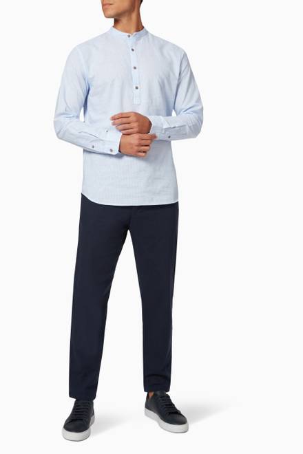 hover state of Half Placket Shirt in Cotton  