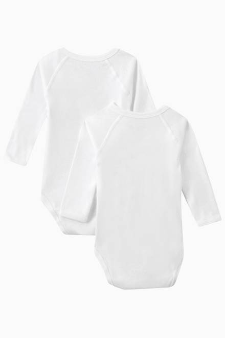 hover state of Bodysuit in Cotton, Set of Two