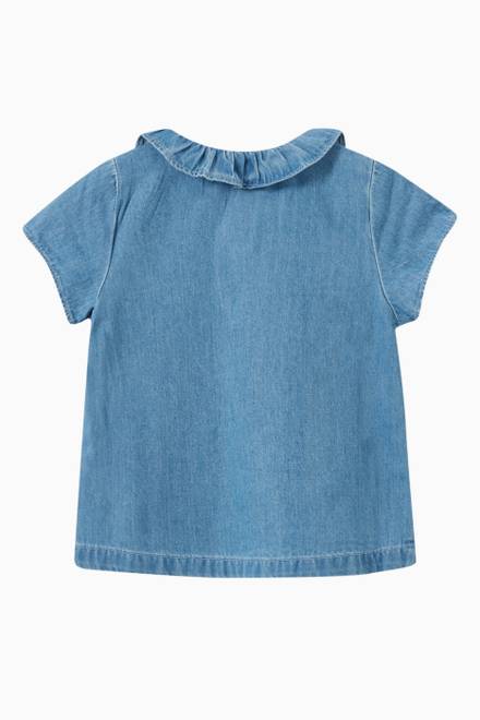 hover state of Denim Blouse in Organic Cotton