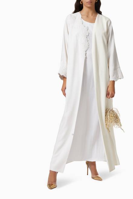 hover state of Ikebana Style Abaya Set in Linen