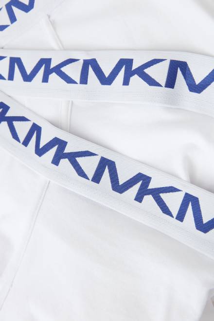 hover state of MK Logo Tape Briefs in Jersey, Set of 3 