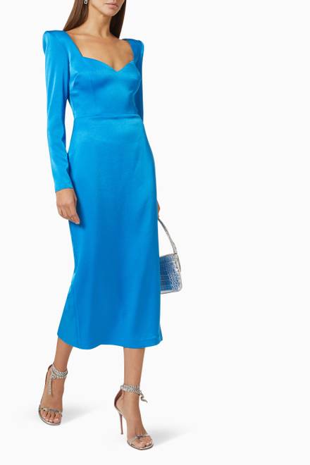 hover state of Banon Portrait Dress in Satin Crepe