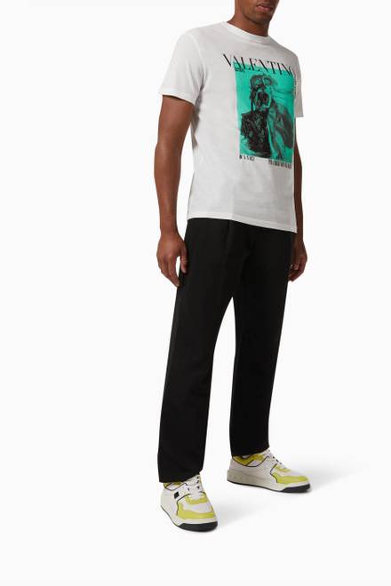 hover state of Valentino Archive Print T-shirt in Cotton Jersey   