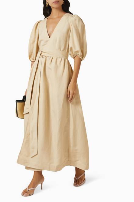 hover state of Kiera Dress in Linen 