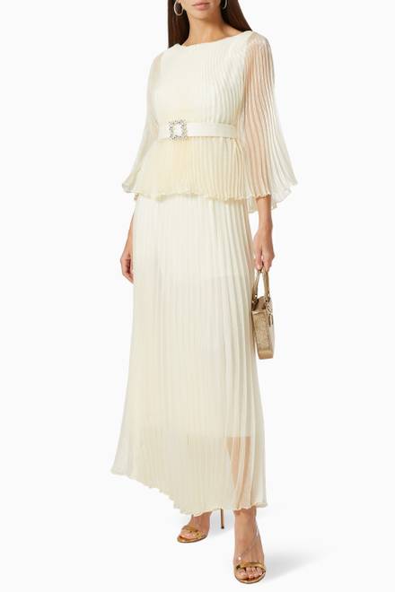 hover state of Pleated Maxi Dress  