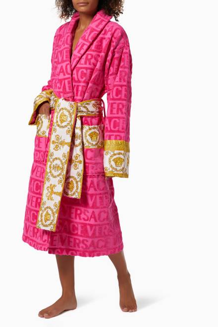 hover state of Baroque Bathrobe in Cotton  