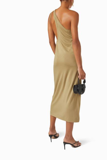 hover state of Astrid Asymmetric Dress in Stretch Tencel™   