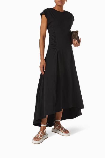 hover state of Cap Sleeve Dress in Cotton Jersey 