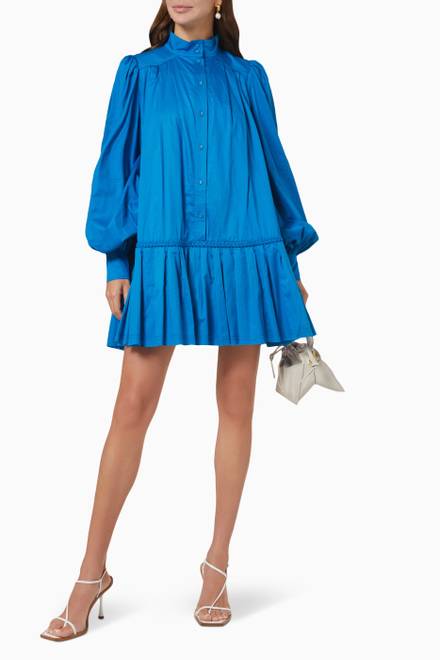 hover state of Fallingwater Braided Smock Dress in Cotton  