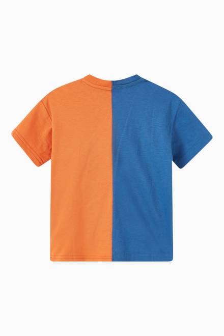 hover state of Bi-colour T-shirt in Cotton    