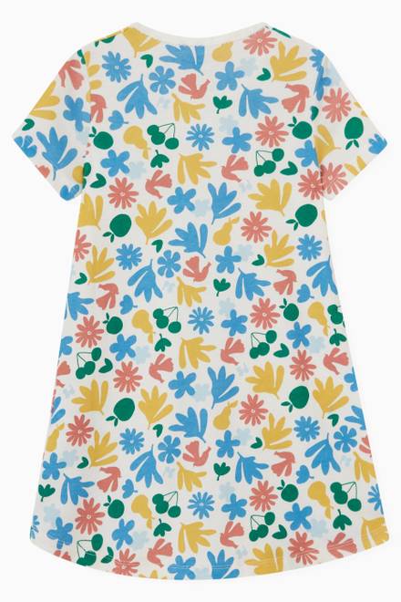 hover state of Floral Night Dress in Cotton