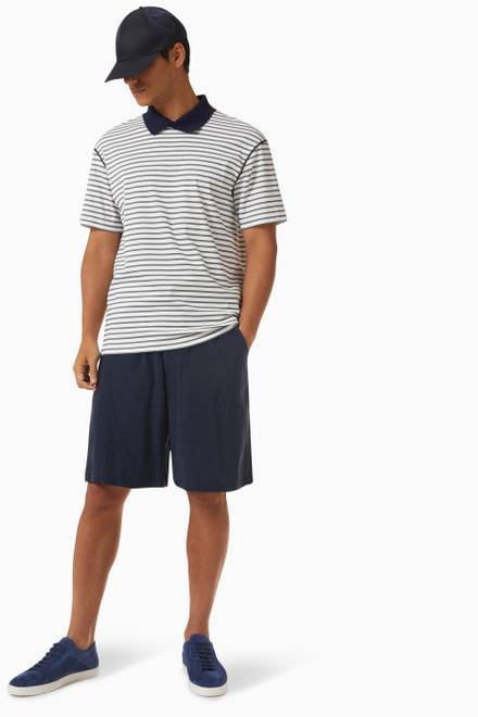 hover state of Washed Bermuda Shorts in Cupro 