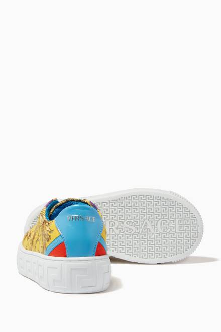 hover state of Barocco Goddess Print Low Top Sneakers  