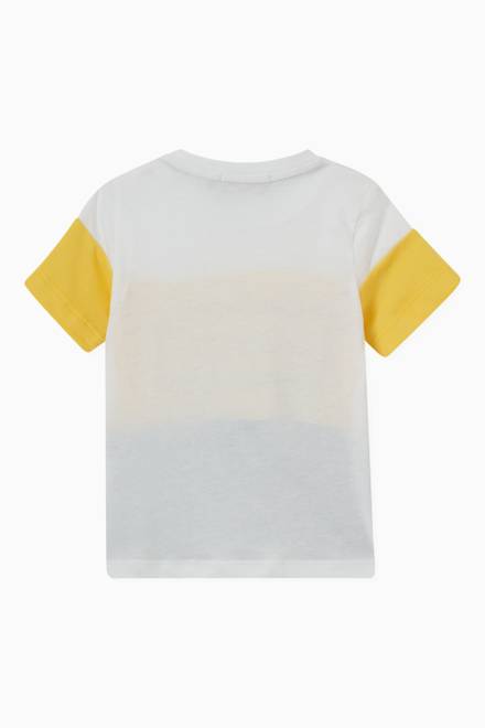 hover state of Tricolour Logo T-shirt in Cotton Jersey