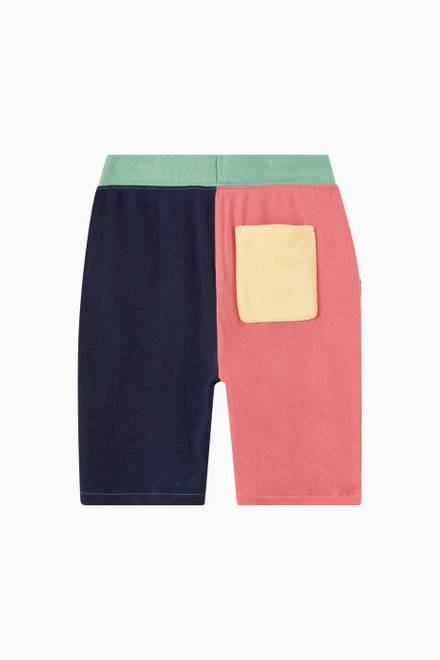 hover state of Colour-Blocked Shorts in Cotton Spa Terry