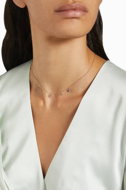 hover state of Les Filles Necklace in 18kt Gold-plated Sterling Silver         