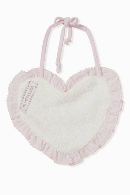 hover state of Heart-shaped Logo Bib in Cotton