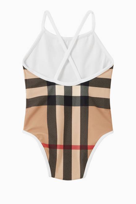 hover state of Sandie Check Swimsuit in Nylon