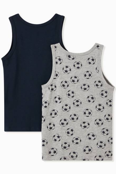 hover state of 2-Pack Football Tank Tops in Organic Cotton