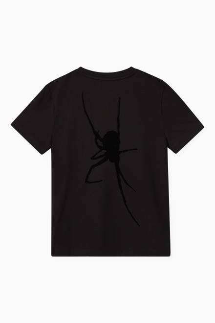 hover state of Logo Spider Print T-shirt in Cotton