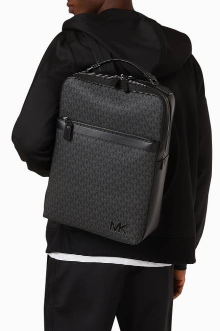 hover state of Hudson Business Backpack in Logo Canvas