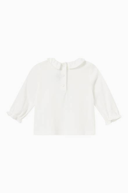 hover state of Ruffles T-shirt in Cotton Blend