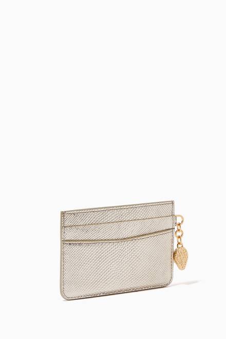 hover state of Serpenti Forever Card Holder in Molten Karung    
