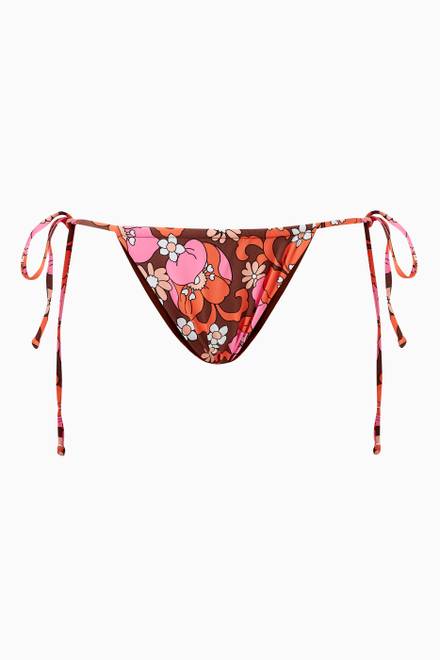 Shop Jonathan Simkhai Black Xela Strappy Peek-a-Boo String Bikini ...