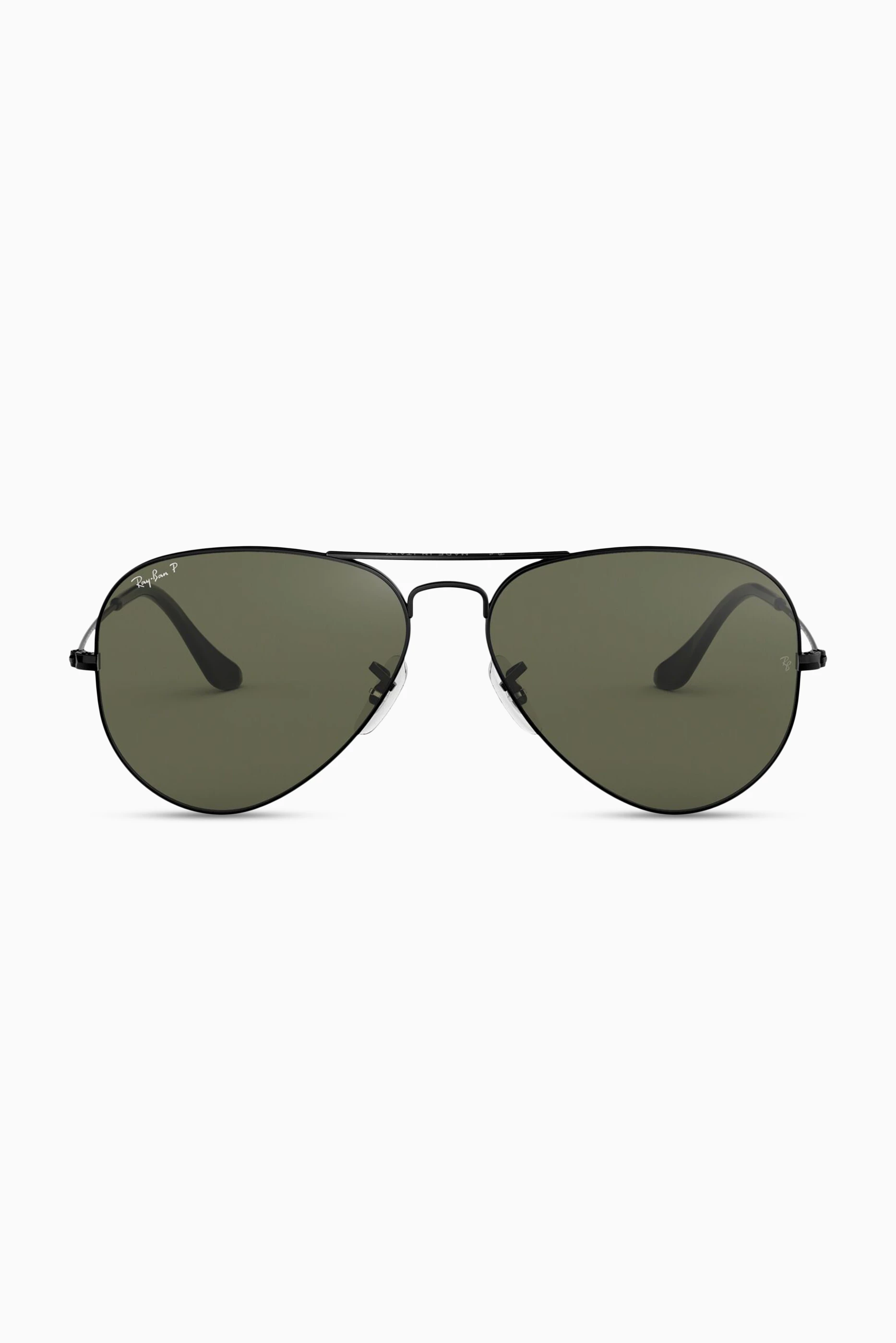 Shop Ray Ban Black Aviator Gradient Polarized Sunglasses For Men Ounass Bahrain
